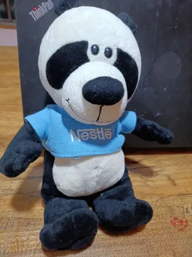 Boneco pelúcia panda Parmalat 
