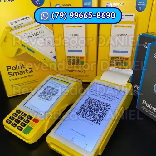 Maquineta de Cartão Mercado Pago Point Smart 2 e Point Pro 3