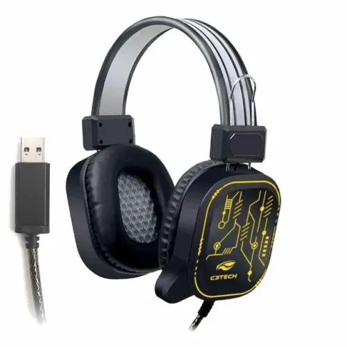 Headset Gamer C3Tech Crane II PH-G320BKV2 Led Rgb (Conexão USB) - WZetta