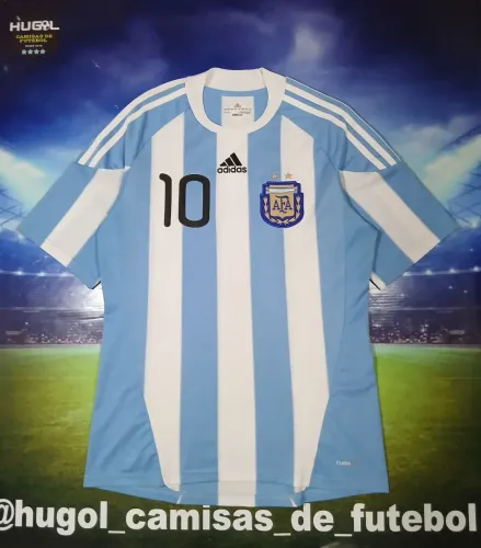 Camisa da Seleção Argentina 2010 Adidas #10 Messi Tamanho P