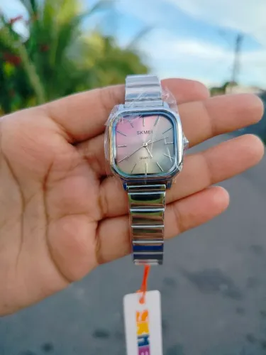 Relógio Feminino SKMEI Quartz Pulseira Aço Inoxidável