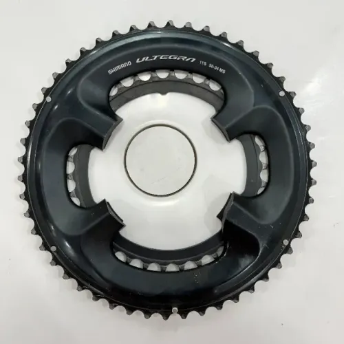 Par de Coroas semi-novas Shimano Ultegra FC-R8000, originais, 50-34 dentes, 2x11 velocidad