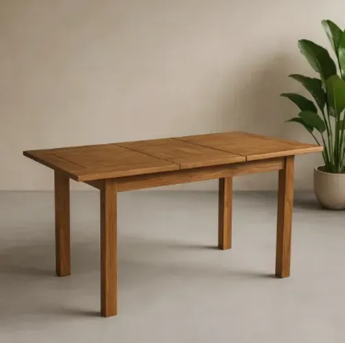 Mesa Extensível Cozinha Funcional Madeira Maciça Pinus Taeda