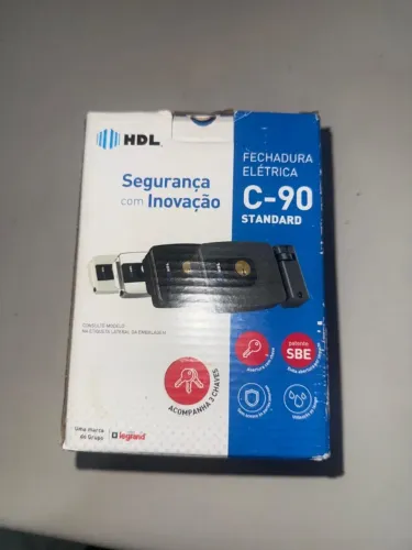 Fechadura elétrica inox HDL C90 Standard - abre pra fora