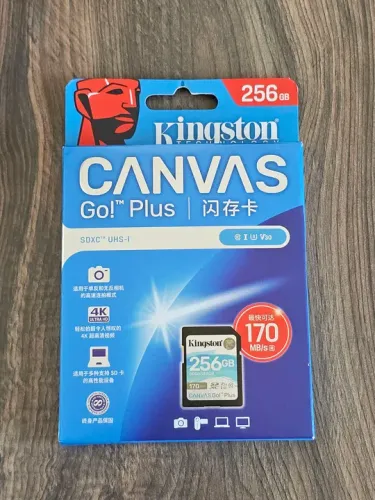 Cartão de Memória 256GB Kingston Canvas Go! Plus SDXC UHS-I Classe 10