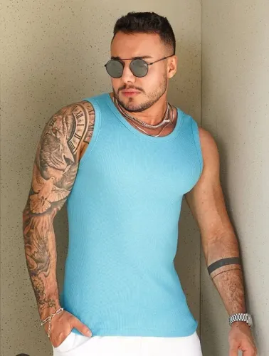 Regata masculina canelada