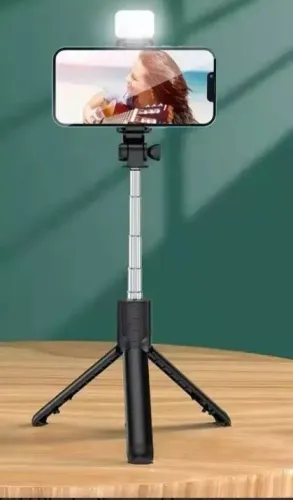 Bastão pau selfie retrátil Bluetooth para celular