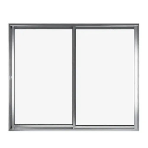 janela de aluminio L14 cor brilhante sem grade 100x100