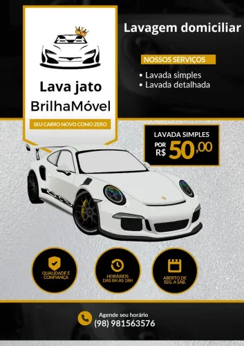 LAVO SEU CARRO EM CASA!