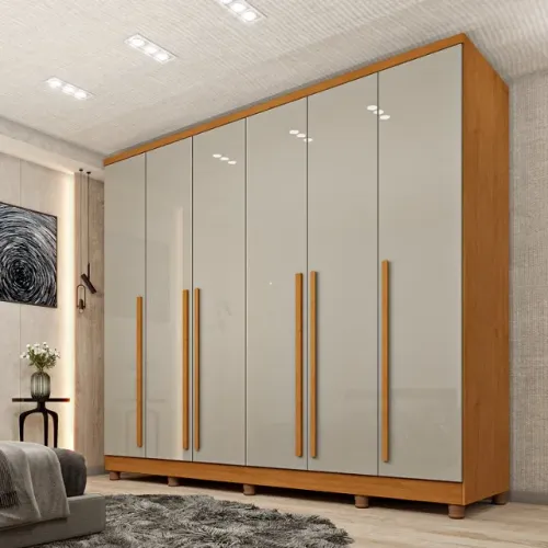 Guarda Roupa Sevila 6 portas e 8 gavetas - Entrega e montagem grátis p/ Fortaleza