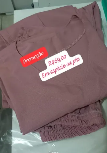 Pijama cirúrgico rosa seco