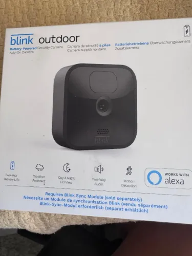 Câmera de segurança  HD sem fio OUTDOOR e solar Panel " blink "