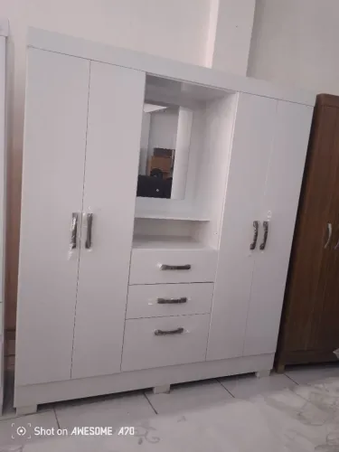 Guarda-Roupa Branco com Espelho Entrega e montagem grátis