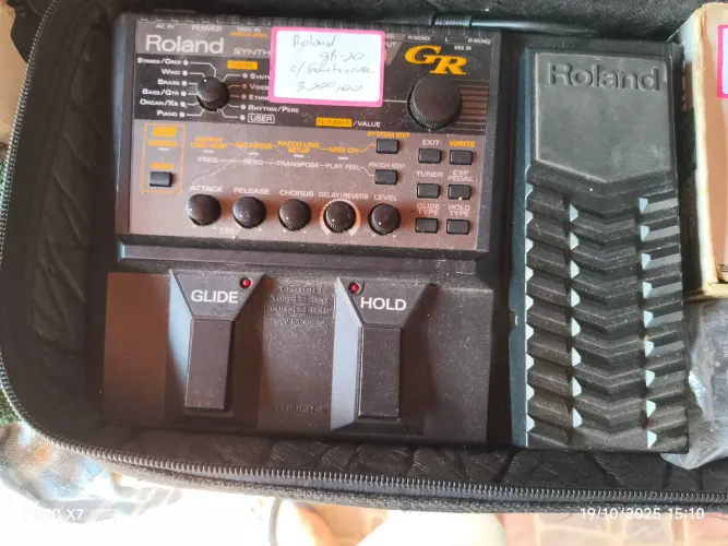 Pedaleira Roland GR-20 - com fonte e case 