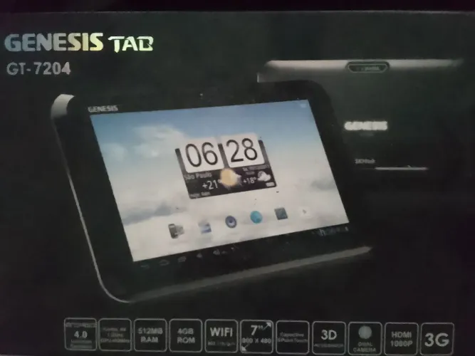 Tablet Genesis/ (Case) 7 polegadas(Novo)