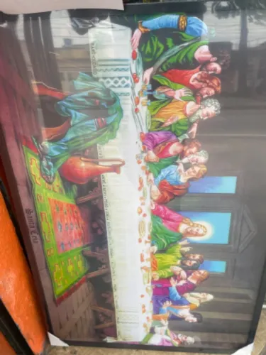 Quadro Jesus na última ceia 