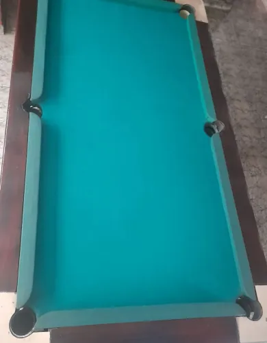 Mesa sinuca bilhar antiga com gaveta.