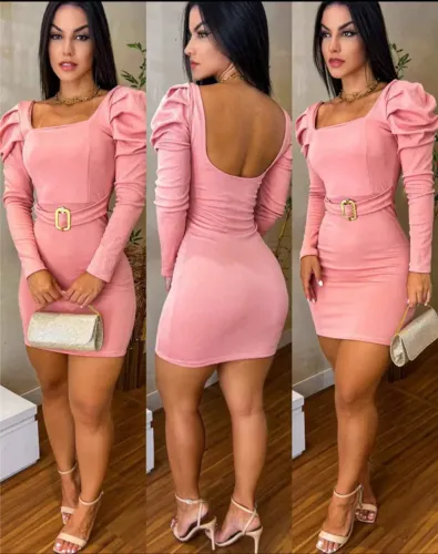 Vestidos manga longa