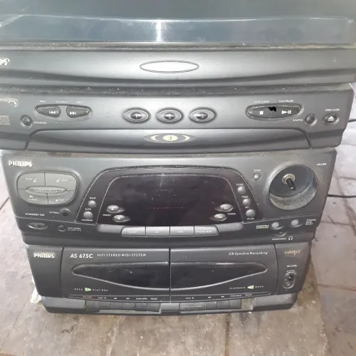 Mini System Philips AS 675C - Vintage, CD, Fita K7, Rádio