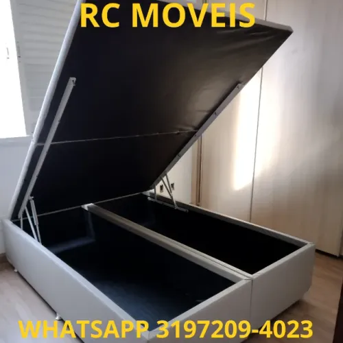Cama Box Baú Casal Bipartido 1.38x1.88 - Qualidade e Durabilidade
