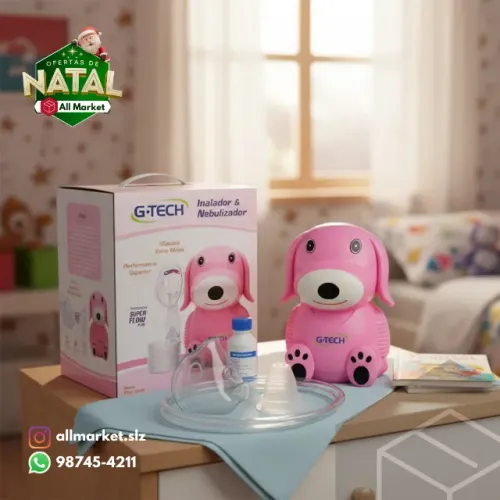 Nebulizador G-Tech Nebdog Rosa - Novo