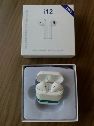 Fone de ouvido Bluetooth i12 TWS 5.0