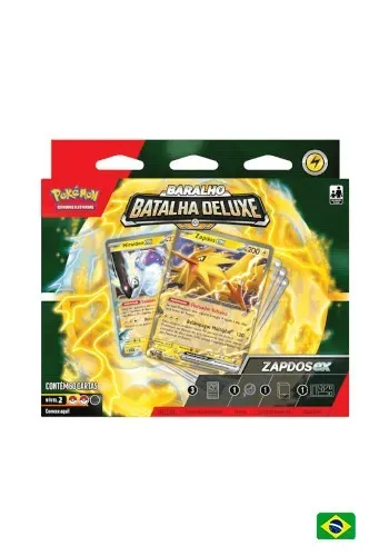 Baralho Pré Construído - Baralho Batalha Deluxe - Zapdos ex - LACRADO