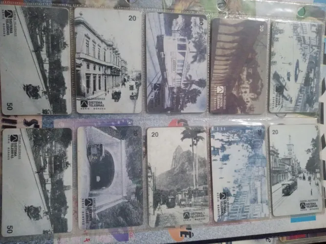 Cartões Telefônicos Antigos - Série Bondes