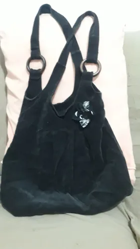 Bolsa  de ombro  de veludo 