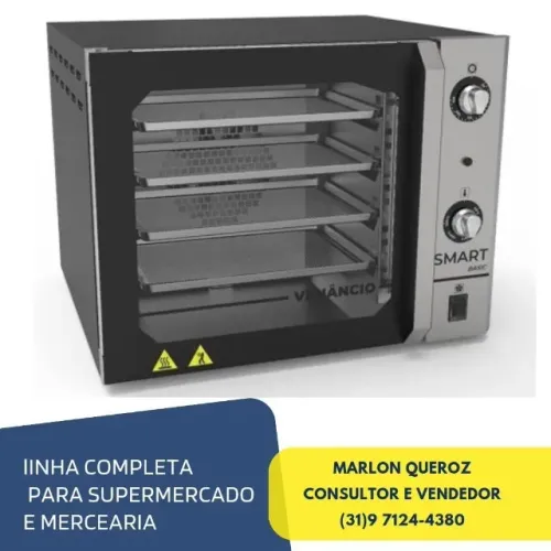 Forno Convector Smart Basic Elétrico Venâncio 4 Esteiras