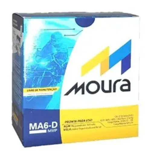 Bateria Moura Moto  Mmp 6-d 12v 6Ah valor a Base de troca 9322     d628