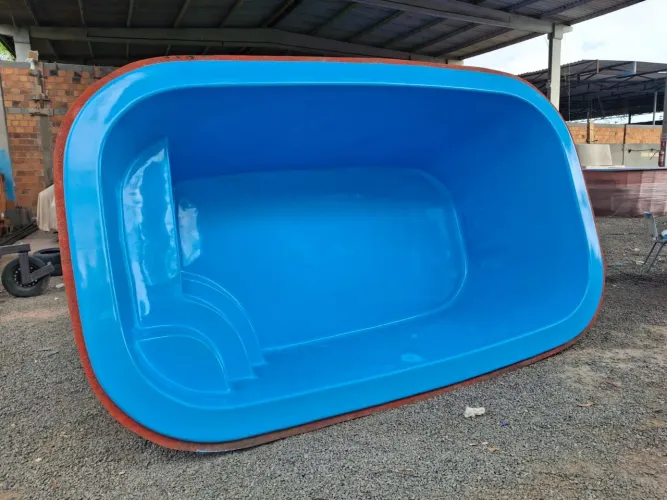 Piscina de fibra 4 metros direto da fábrica - Só o casco 