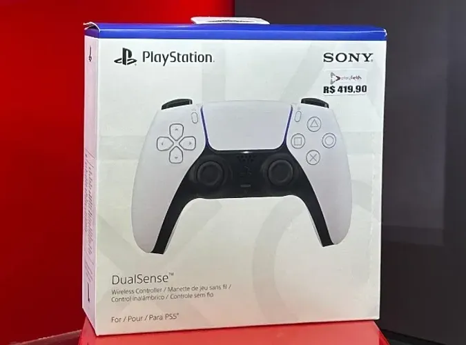 Sony PS5 Controle DualSense - White - PRODUTO NOVO COM GARANTIA DA LOJA