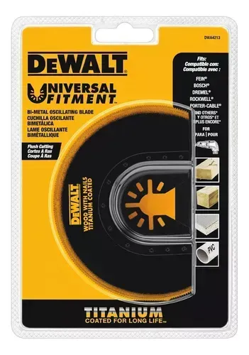 Lâmina Semi-circular Titânio Madeira C Pregos Dwa4213 Dewalt