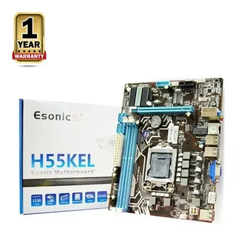 Placa Mãe Esonic intel H55 H55KEL 1156 Hdmi 2xDDR3 Audio 5.1