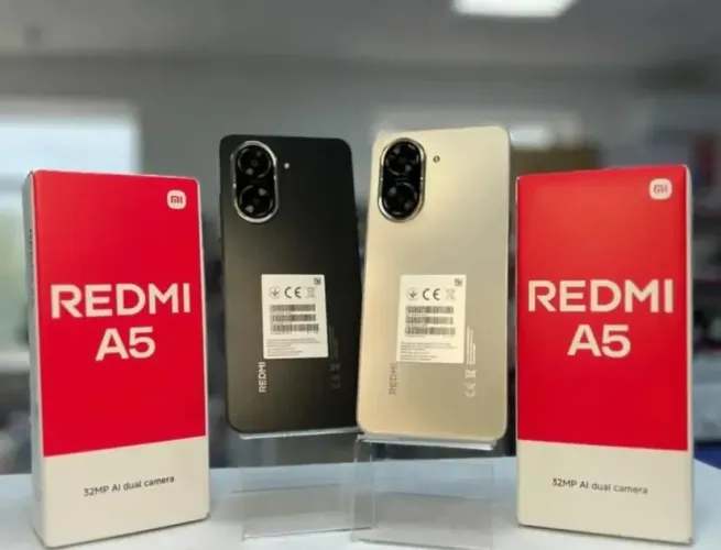 Redmi A5 32MP Câmera Dupla 128GB/04+04GB RAM Novo Capa Película Entrega Grátis
