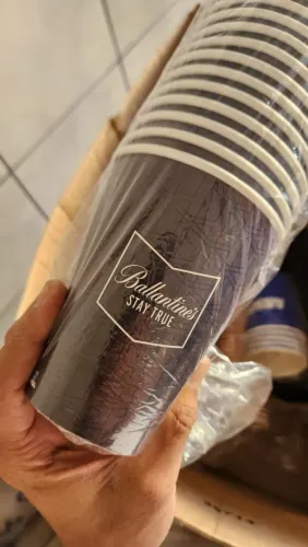 Copos de Papel 380ml - Ballantine's Azul