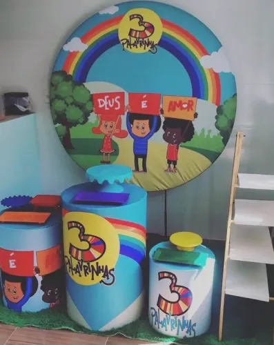 Aluguel de kit Decoração Palavrinhas 3 Anos