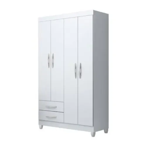 Guarda Roupa 4 Portas 2 Gavetas Novo Fazemos Entrega