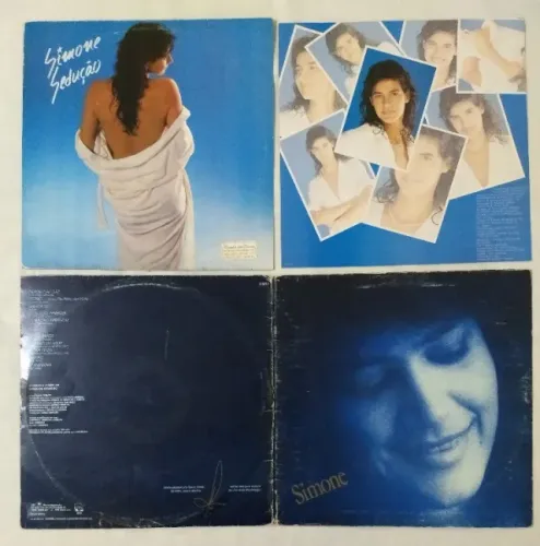 Lote com 02 LPS da Cantora Simone: Delírios Delicias (P-1983) & Sedução (P-1988).