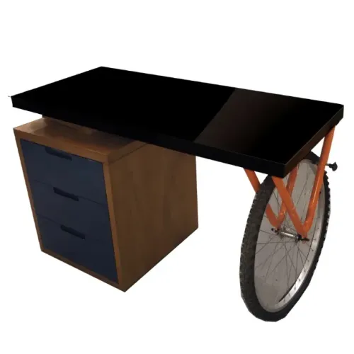 Escrivaninha Mesa de escritório com gaveteiro C 120cm x A 75cm x L 56cm