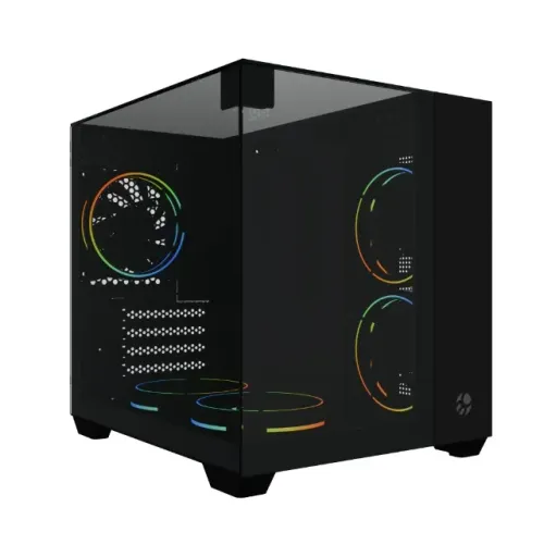 Gabinete gamer aquário small m-ATX Full glass Tokyo, USB 3.0, sem fan, sem fonte