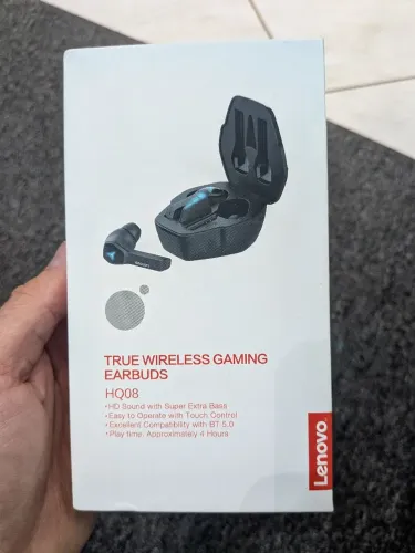 Fone Lenovo Wireless Gamint Earbudals HQ08 Black - Leia o Anúncio 