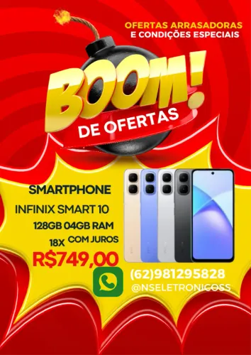 Infinix Smart 10 128gb/8gb (4gb+4gb) Entregamos Gratis