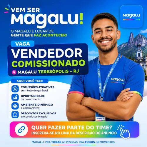 Vaga Vendedor Magalu Teresópolis 