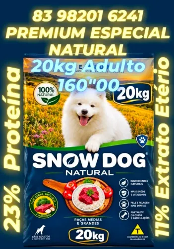 SNOW DOG NATURAL PREMIUM ESPECIAL 20KG ADULTO 