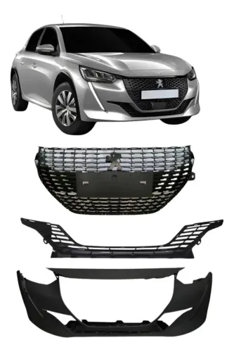 Parachoque peugeot 208 2021 2023 2024 com grades 