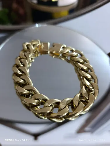 Pulseira grumet ouro 18k
