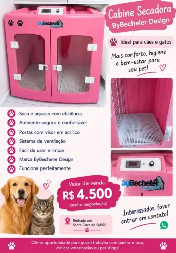 Cabine secadora Cães e Gatos