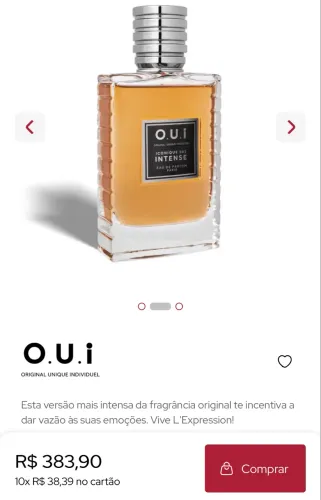 O.U.i Iconique 001 Intense Eau De Parfum 75ml